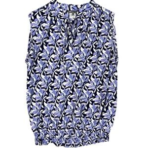 Pippa Size 2 Women’s 100% Silk Purple Multicolor Sleeveless Blouse.